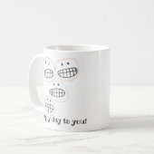 Hallo! Grußkarte Kaffeetasse (Vorderseite Links)