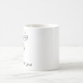 Hallo! Grußkarte Kaffeetasse (Mittel)