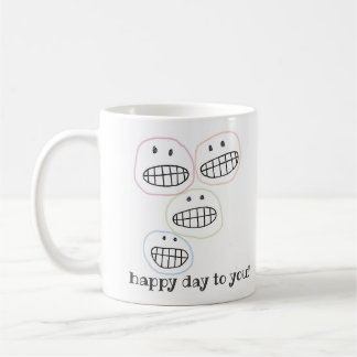 Hallo! Grußkarte Kaffeetasse