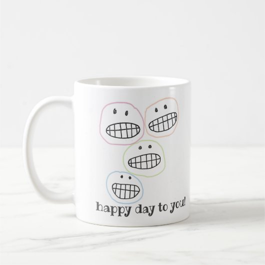 Hallo! Grußkarte Kaffeetasse (Links)