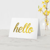 Hallo Grußkarte Karte (Gelbe Blume)