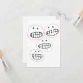 Hallo! Grußkarte Karte (Vorderseite/Rückseite Beispiel)