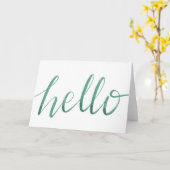 hallo Grußkarte Karte (Gelbe Blume)