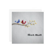 Hallo Grußkarte Karte (Vorderseite/Rückseite Beispiel)