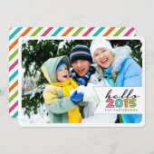 Hallo Gute Weihnachts-Fotokarte 2015 Feiertagskarte (Vorne/Hinten)