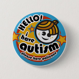 HALLO HABE ICH AUTISMUS - BEWUSSTSEIN BUTTON