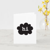 Hallo (hallo hallo Grüße) - A2 (Porträt) Karte (Gelbe Blume)