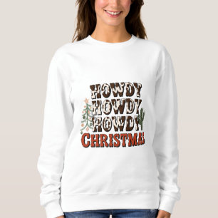 Hallo Hallo Hallo Weihnachten Familien Xmas Party Sweatshirt