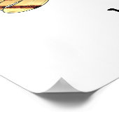 Hallo Hallo Halloumi Cheese Funny Feinschmecker Ar Poster (Ecke)