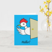 Hallo ! Hallo ! Karte (Gelbe Blume)