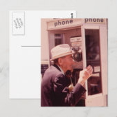 Hallo, Hallo? - VINTAG Postkarte (Vorne/Hinten)