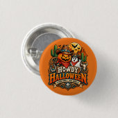 Hallo Halloween Button (Vorne & Hinten)
