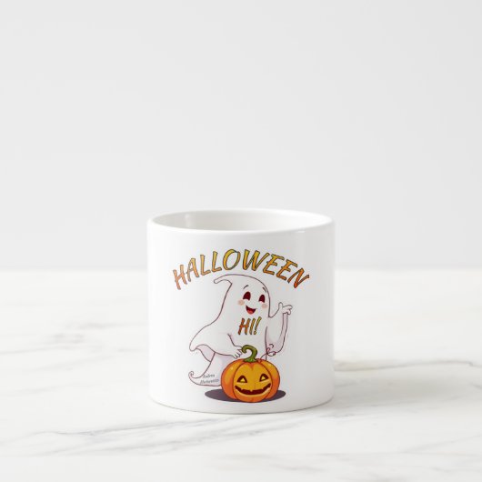 Hallo! Halloween Espressotasse (Vorderseite)