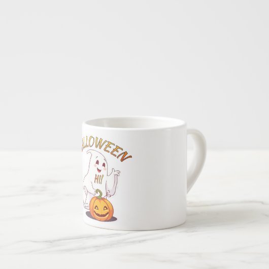 Hallo! Halloween Espressotasse (Vorderseite Rechts)