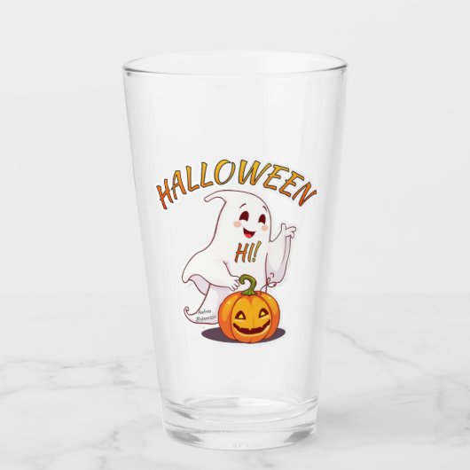 Hallo! Halloween Glas (Vorderseite)