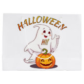 Hallo! Halloween Große Geschenktüte (Rückseite)