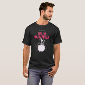 Hallo Halloween Hexenbrau T-Shirt (Vorne ganz)