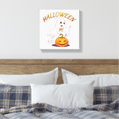 Hallo! Halloween Leinwanddruck (Insitu (Schlafzimmer))