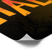 Hallo Halloween, Niedlich und Horror Boo Graphic Poster (Ecke)