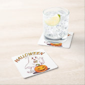 Hallo! Halloween Rechteckiger Pappuntersetzer (Vor Ort)