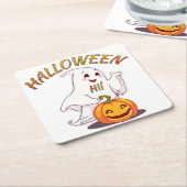 Hallo! Halloween Rechteckiger Pappuntersetzer (angewinkelt)