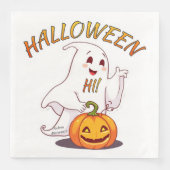 Hallo! Halloween Serviette (Vorderseite)