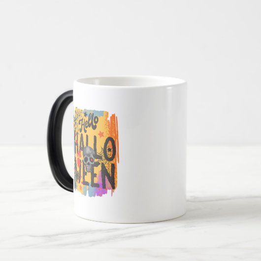 Hallo Halloween Verwandlungstasse (Vorderseite Links)