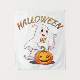 Hallo! Halloween Wandteppich