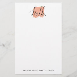 hallo handgemietete Aquarellpapier Briefpapier