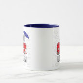 Hallo Handmit buchstaben gekennzeichnetes Zeichen Tasse (Zentrum)