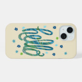 Hallo-Handyhülle mit süßen Blumen iPhone 15 Hülle (Rückseite (Horizontal))