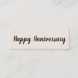 Hallo/Happy Anniversary Mini Business Card Visitenkarte