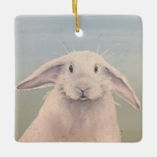 Hallo Häschen Keramikornament
