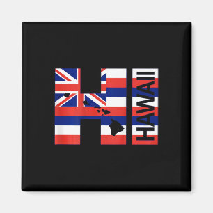 Hallo Hawaii-Inseln-Flagge Magnet