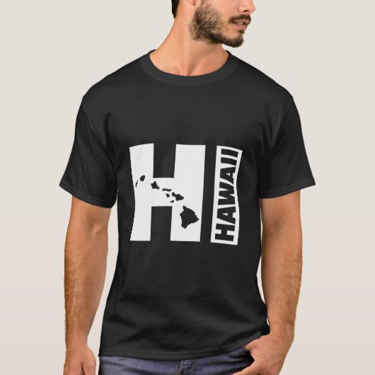 Hallo Hawaii-Inseln T-Shirt (Vorderseite)