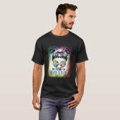 Hallo Head Start Gefärbte Krawatte Messy Bun Kids  T-Shirt (Vorne ganz)