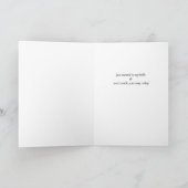 Hallo! – Helle Florale Grußkarte Karte (Innenseite)