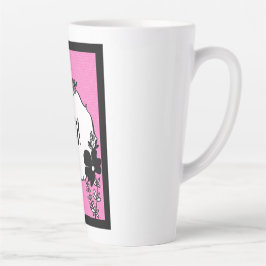 Hallo! – Helle Florale Grußkarte Milchtasse