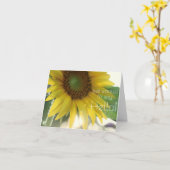 "Hallo!" Helle Sonnenblume Foto Notecard Karte (Gelbe Blume)