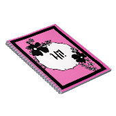Hallo! – Helles florales Hallo Notizbuch Notizblock (Rechte Seite)