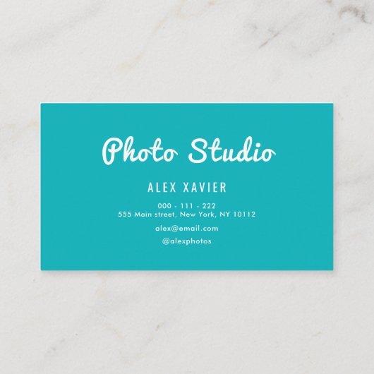 HALLO | hellfarbig Visitenkarte (Rückseite)