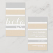 Hallo hello Dolmetscher Übersetzer Professor Visitenkarte (Vorne/Hinten)