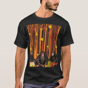 Hallo Herbst Affe Ahornblättriger Fall Pumpkin Men T-Shirt