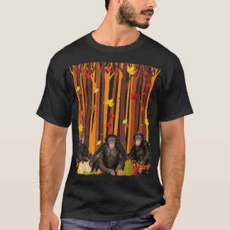 Hallo Herbst Affe Ahornblättriger Fall Pumpkin Men T-Shirt