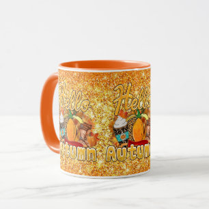 Hallo Herbst Anpassen Farbe Tasse