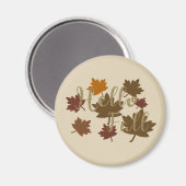 Hallo Herbst Aquarellfarben Herbstblätter Magnet (Vorderseite/Rückseite)