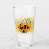 Hallo Herbst Autumn Anpassen Glas (Vorderseite)