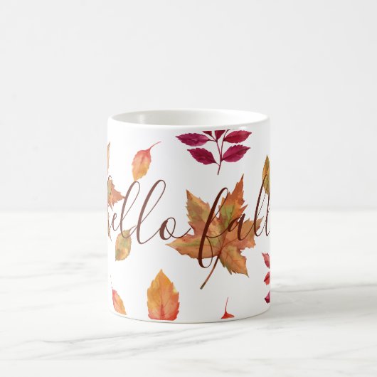 Hallo Herbst-Blattwerk Kaffeetasse (Mittel)
