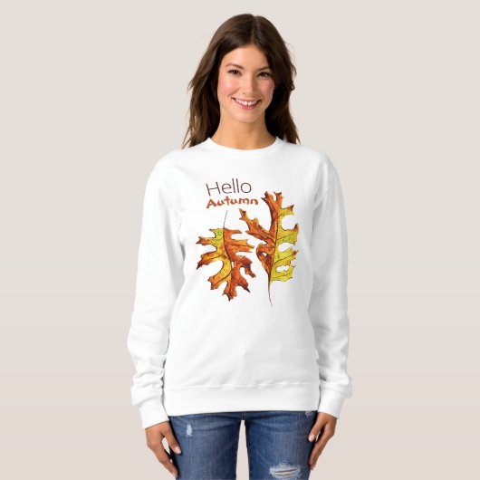 Hallo Herbst bleibt schön Natur Lover Sweatshirt (Vorne ganz)