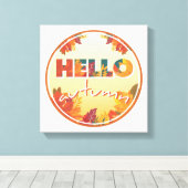 Hallo Herbst, Blume, Poster, Leinwand (Insitu (Holzboden))